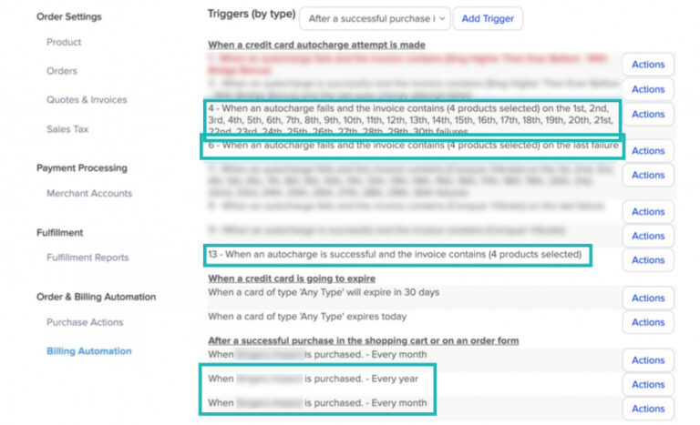 Updated Billing Automation Triggers